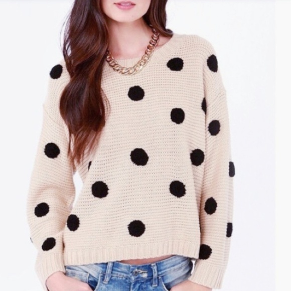 Lumiere Sweaters - Lumiere Polka Dot Sweater